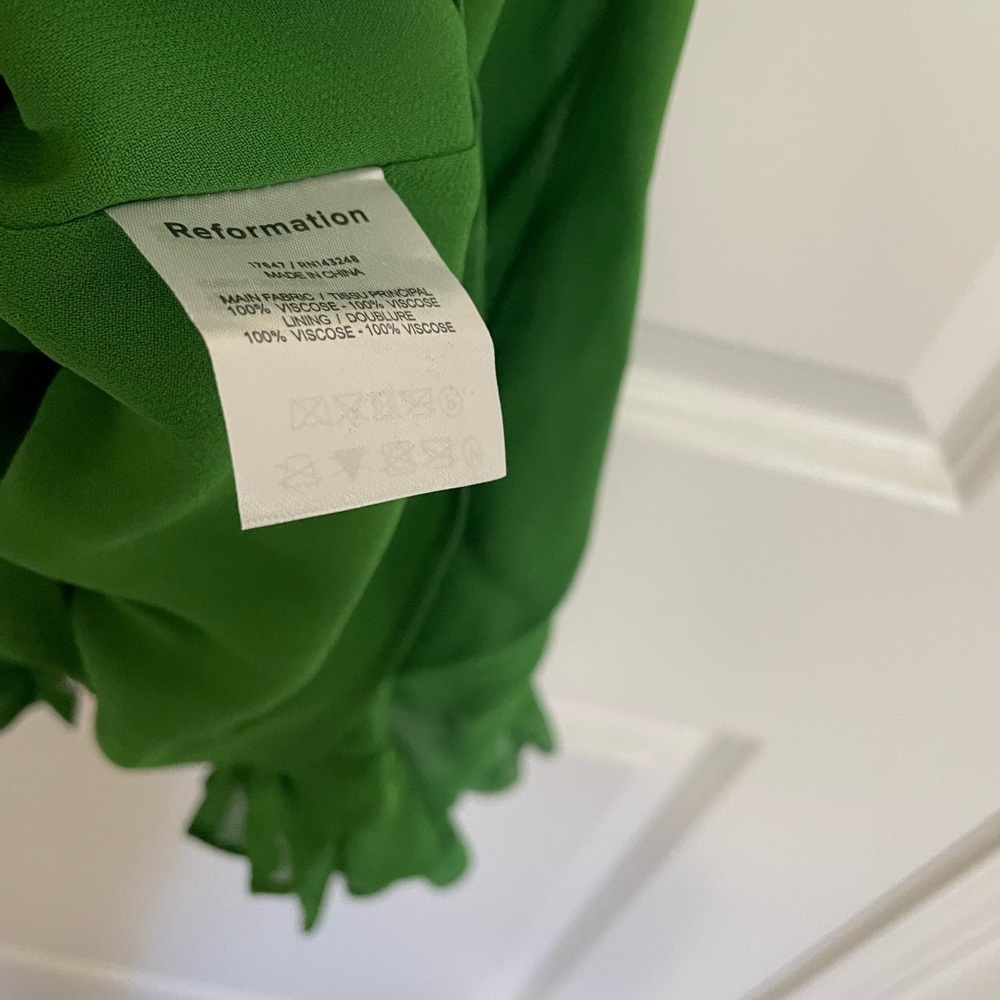 Reformation Esther Dress Kelly π - Picture 6 of 6